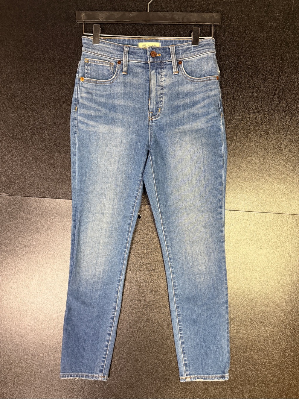Madewell Curvy High-Rise Skinny Crop Jeans in Light Blue Wash Sz 25
